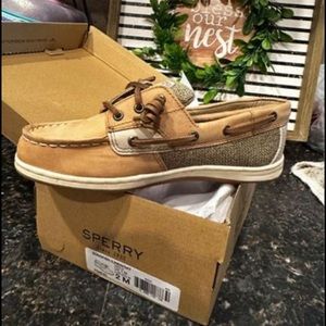 Sperry Girl's Songfish (Little Kid/Big Kid) Linen/Oat 2 Little Kid M